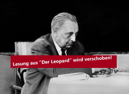 Der Termin der Lesung am 14. März wird verschoben